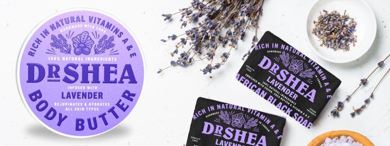Lavender Body Butter and Black Soap - Dr Shea