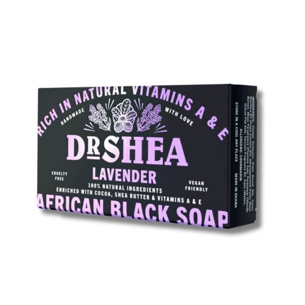 Lavender Dr Shea Authentic African Black Soap