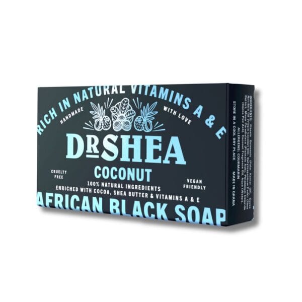 Coconut Dr Shea Authentic African Black Soap