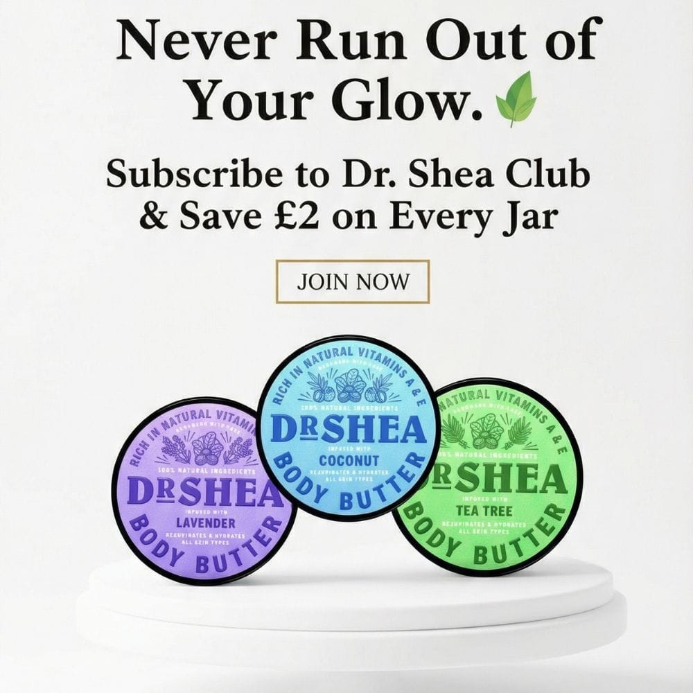 100% Natural Shea Body Butter | Whipped Lotion Alternative | Dr Shea. dr shea body butter subscription service for dry skin
