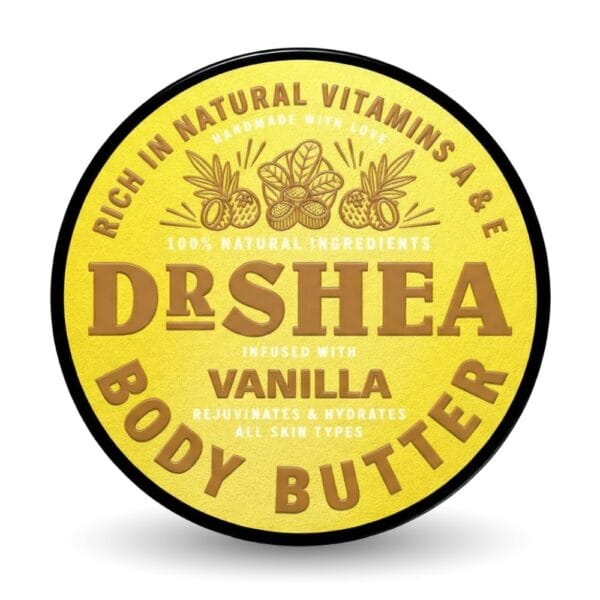 dr shea vanilla body butter main image only three ingredients natural organic vegan