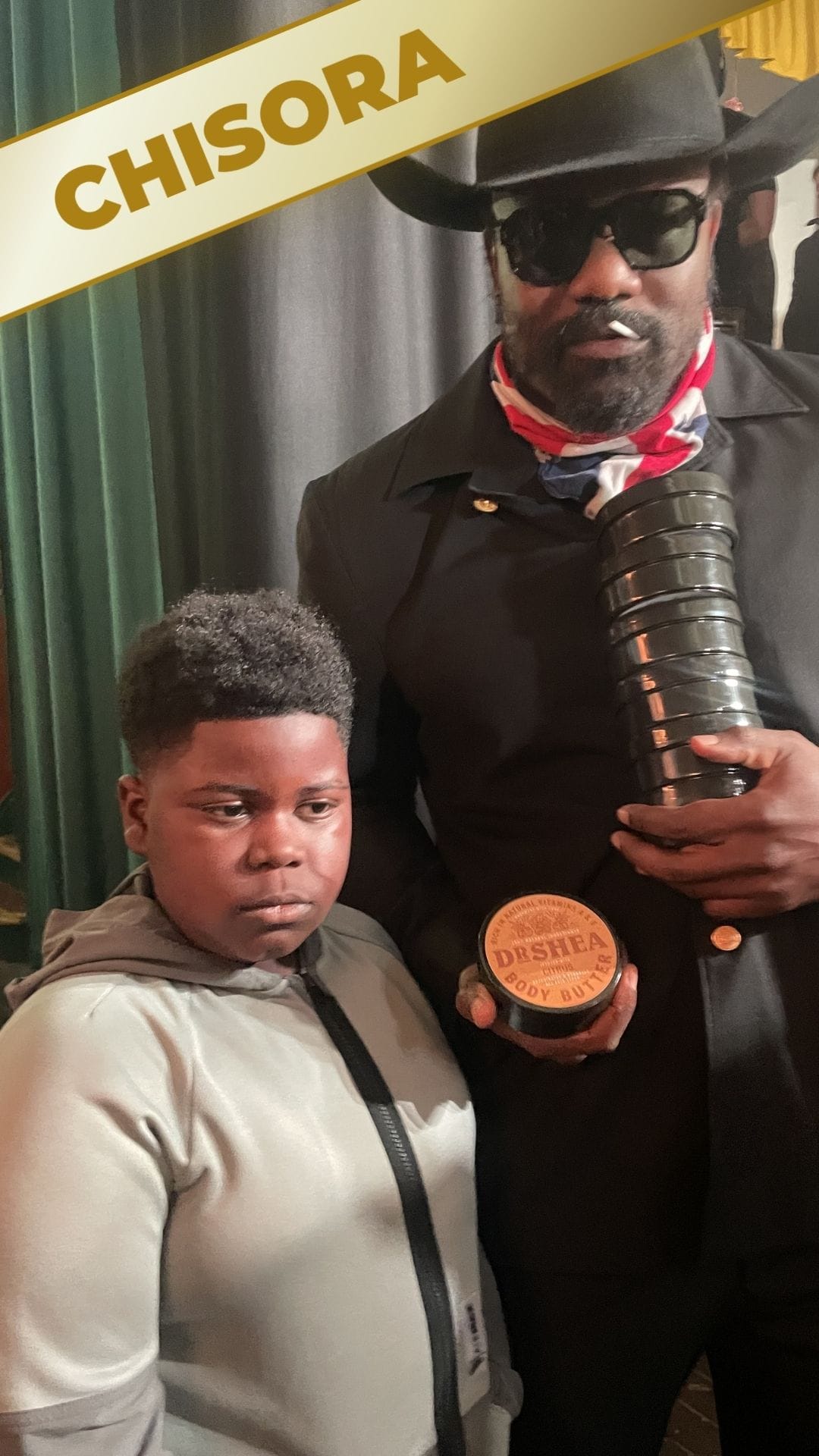dr shea body butter and black soap with derek chisora