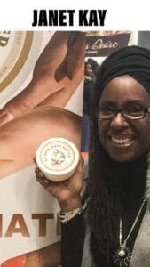 dr shea body butter and black soap with with janet kay
