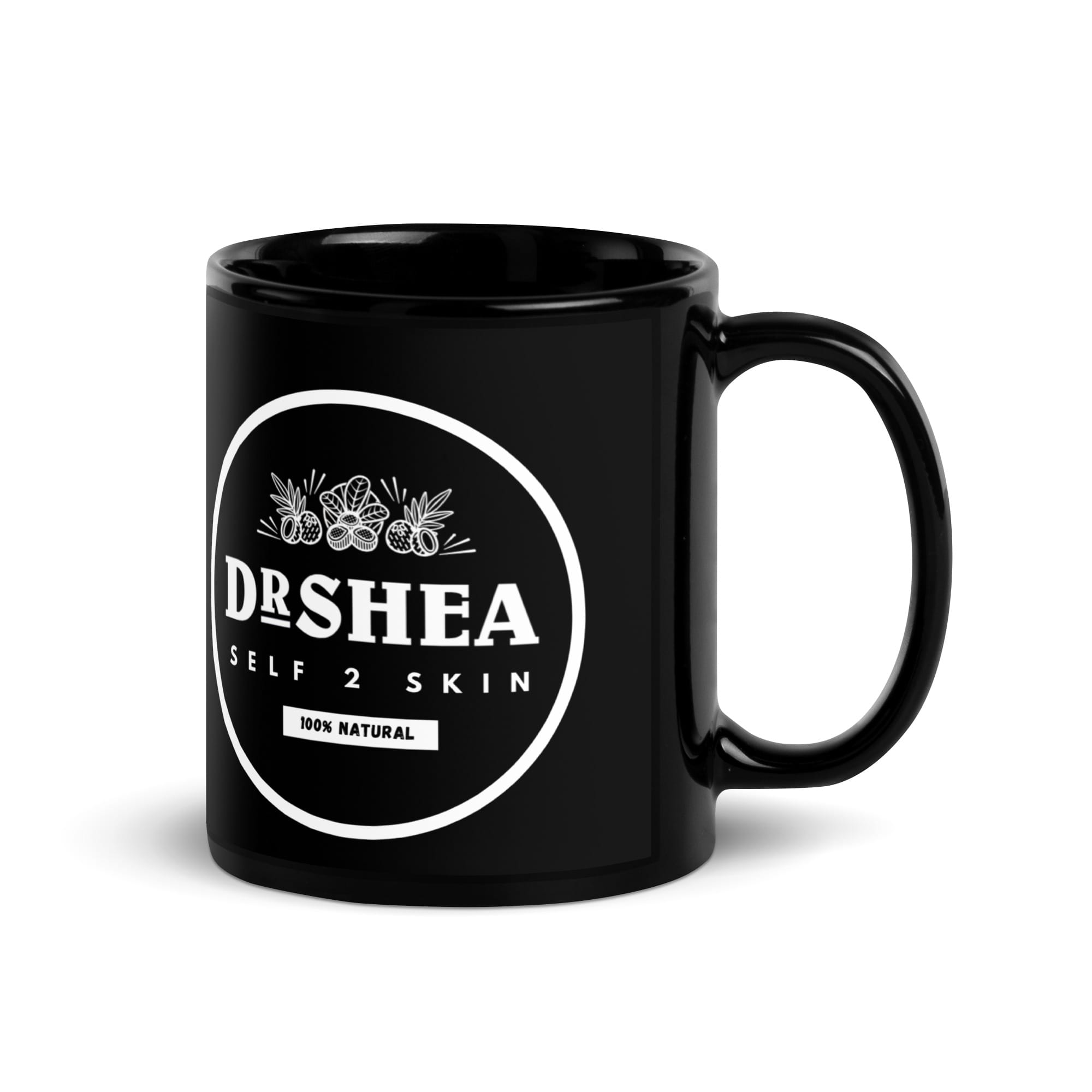 dr shea branded luxury glossy black mug dr shea branded luxury glossy black mug