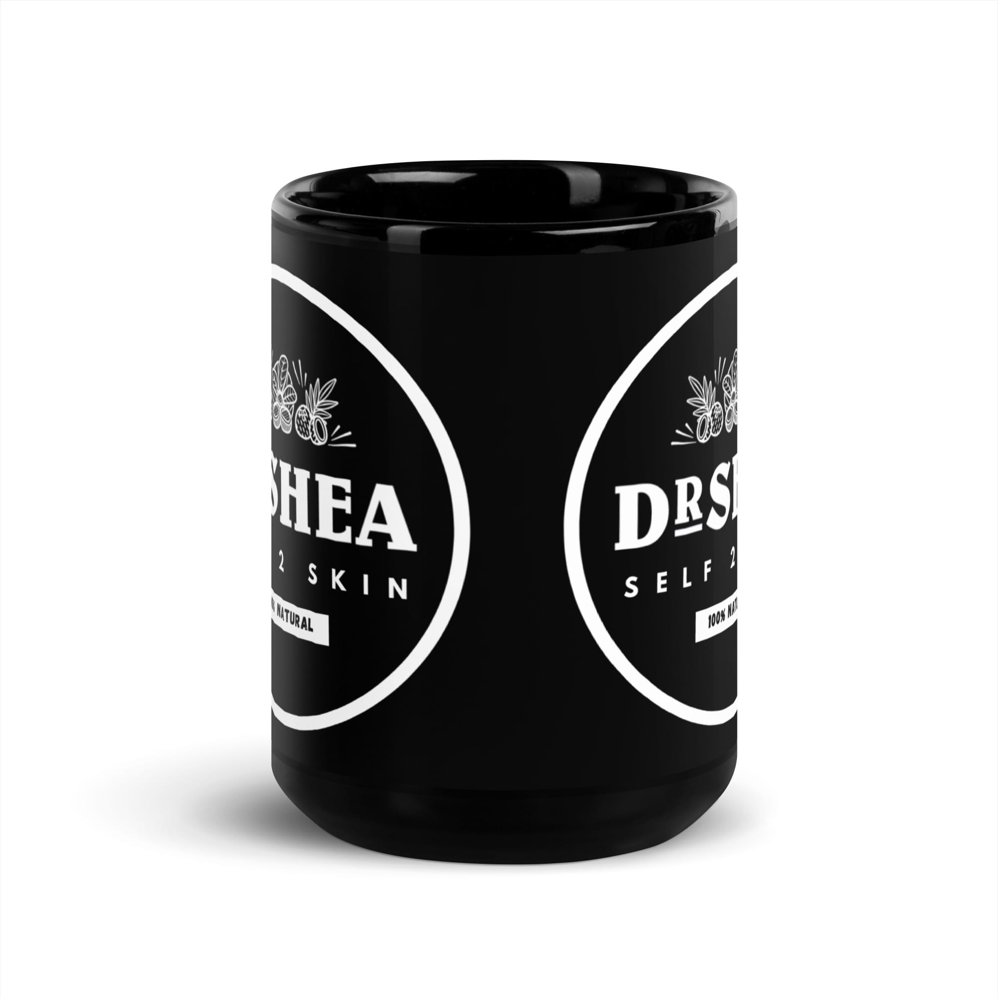 dr shea branded luxury glossy black mug dr shea branded luxury glossy black mug