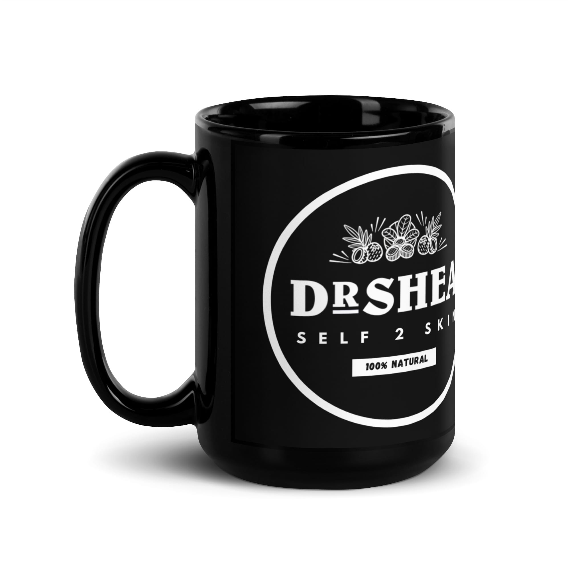 dr shea branded luxury glossy black mug dr shea branded luxury glossy black mug