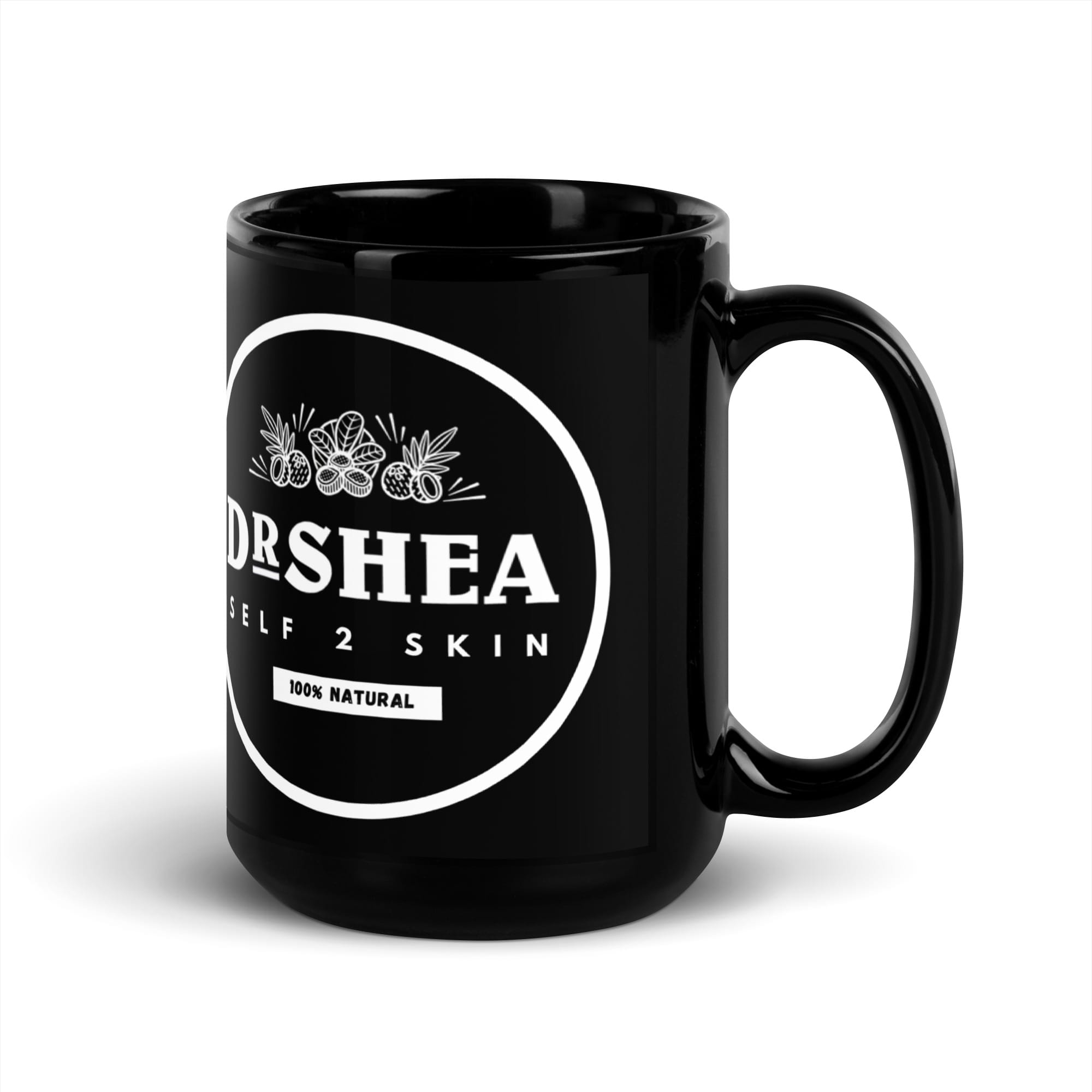 dr shea branded luxury glossy black mug dr shea branded luxury glossy black mug