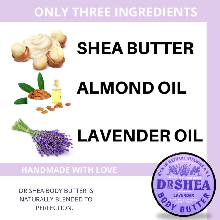 Lavender Body Butter 200ml 100% Vegan - Image 3