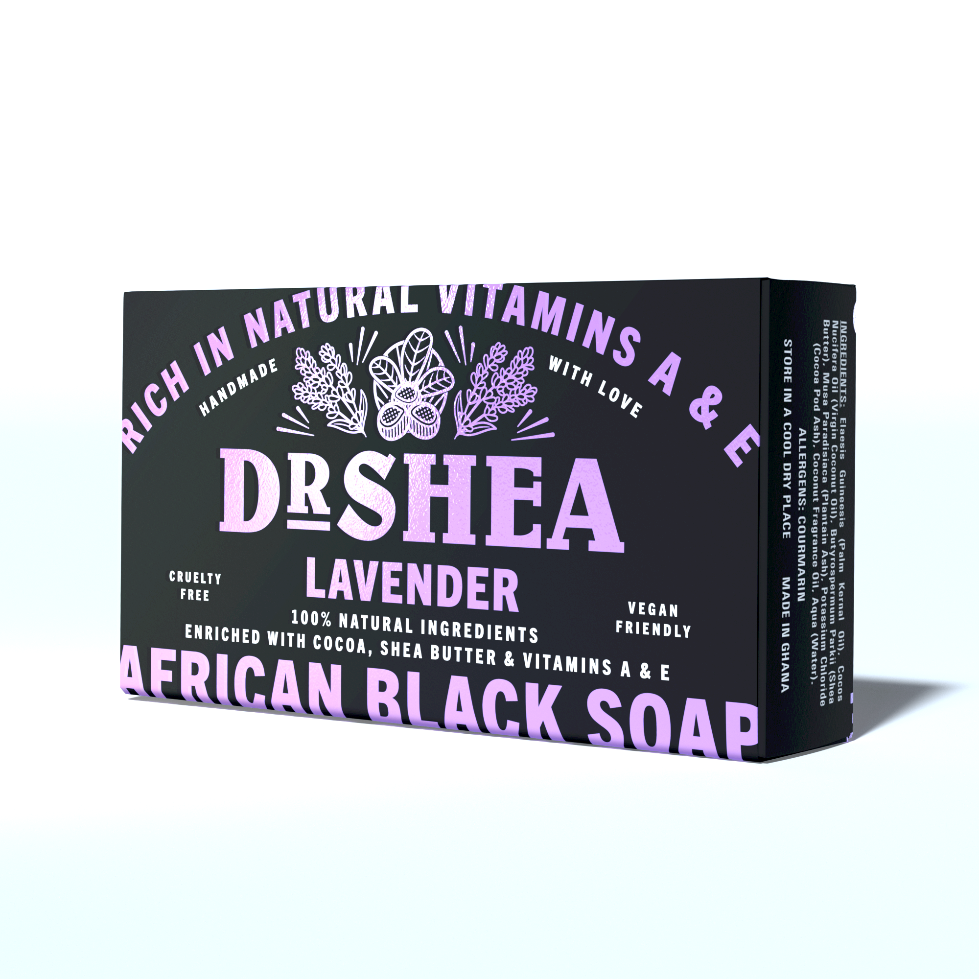 Dr Shea Lavender Black Soap