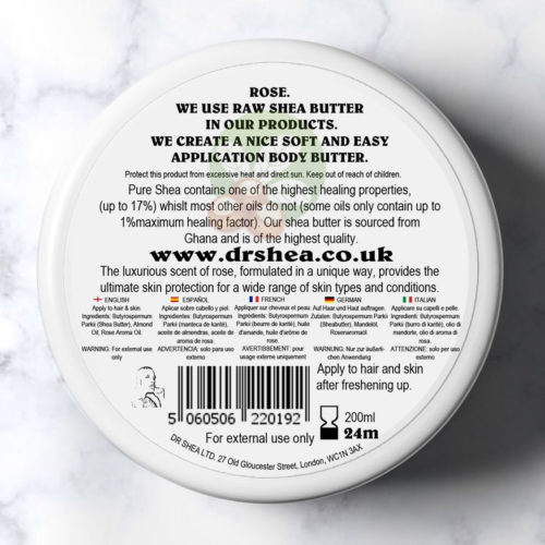 Rose body butter by dr shea