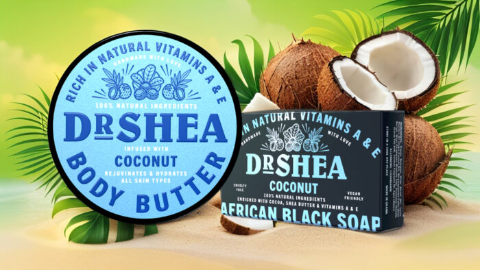 Coconut Bundle Deal - 1Black Soap 100g - 1Body Butter 200ml - Image 2