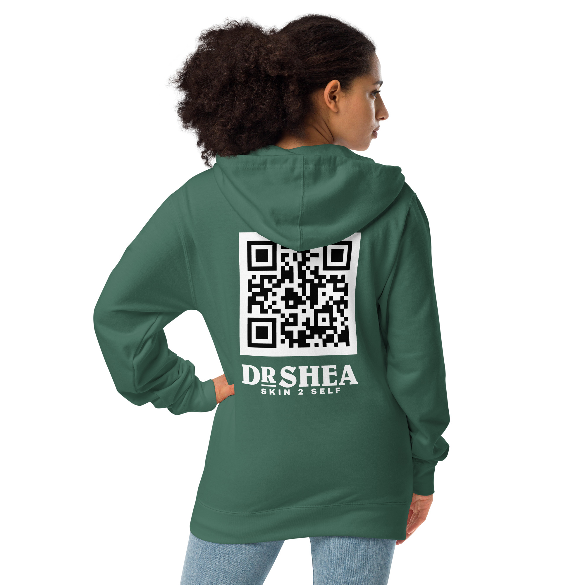 Unisex fleece zip up hoodie - Image 18