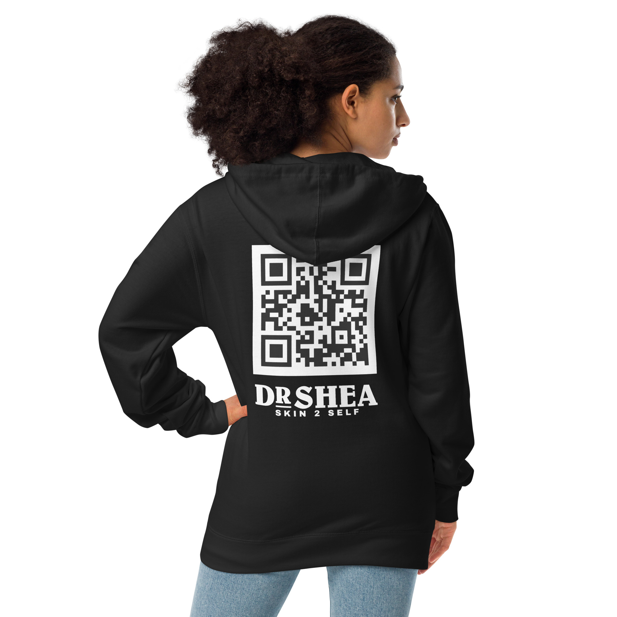 Unisex fleece zip up hoodie - Image 3