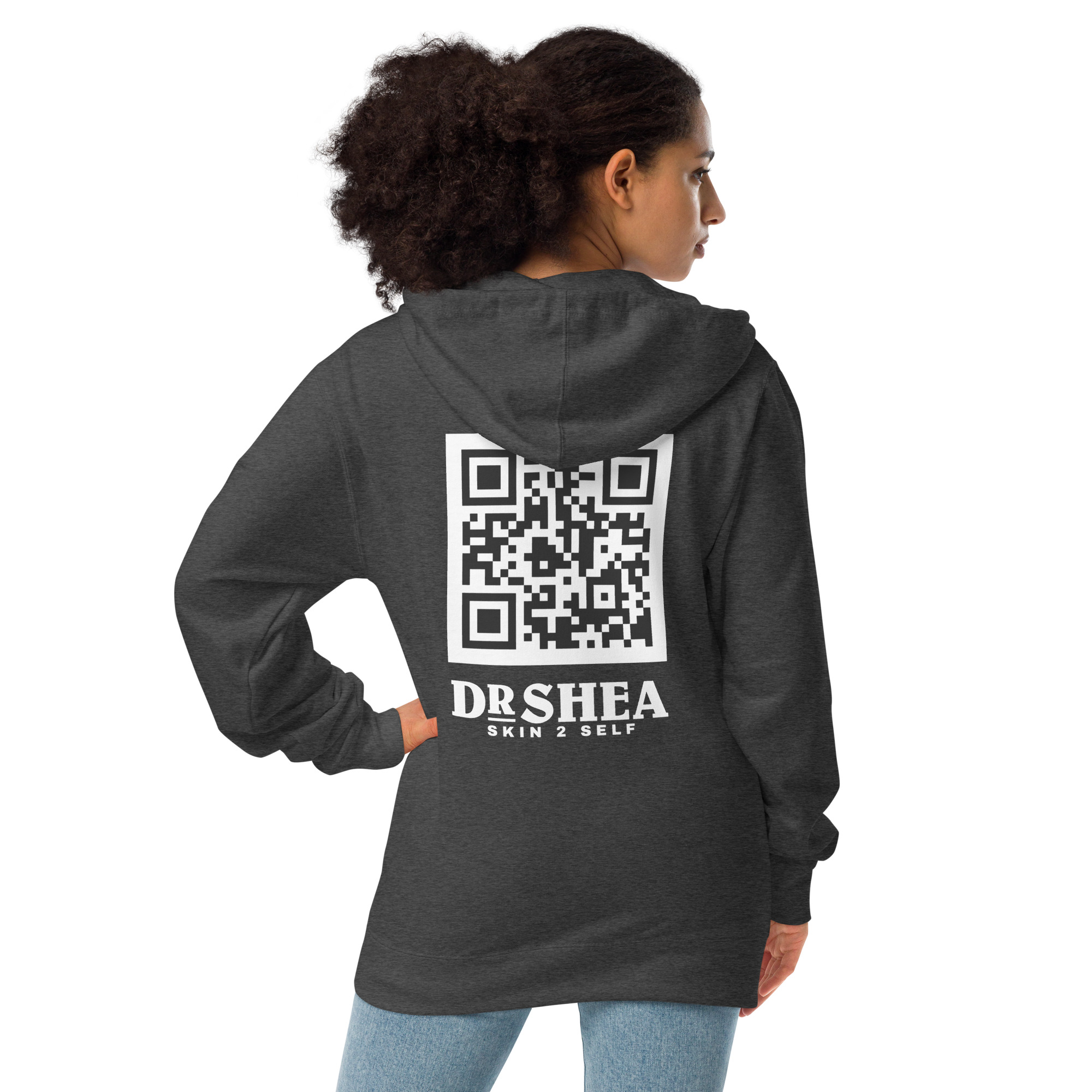 Unisex fleece zip up hoodie - Image 13