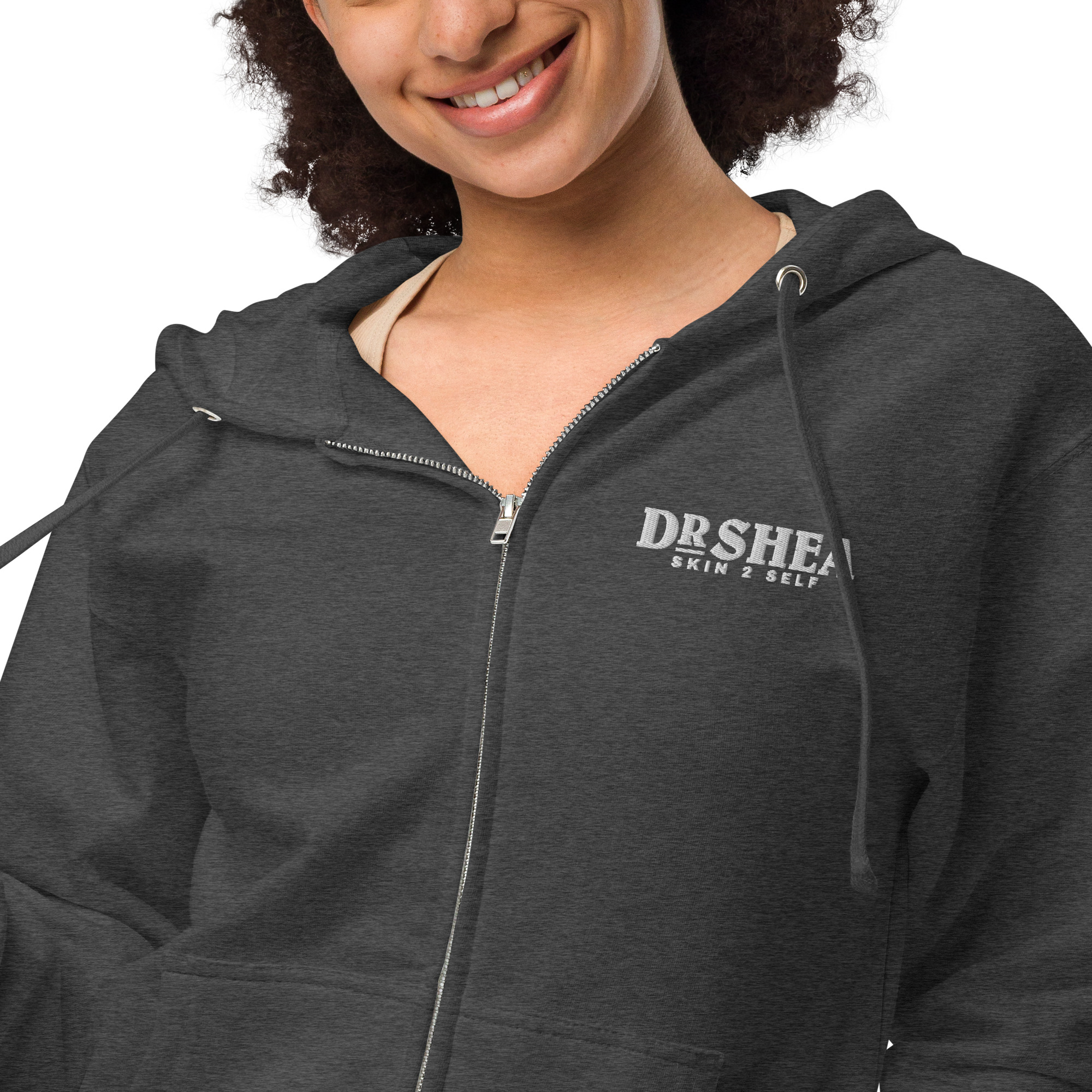 Unisex fleece zip up hoodie - Image 12