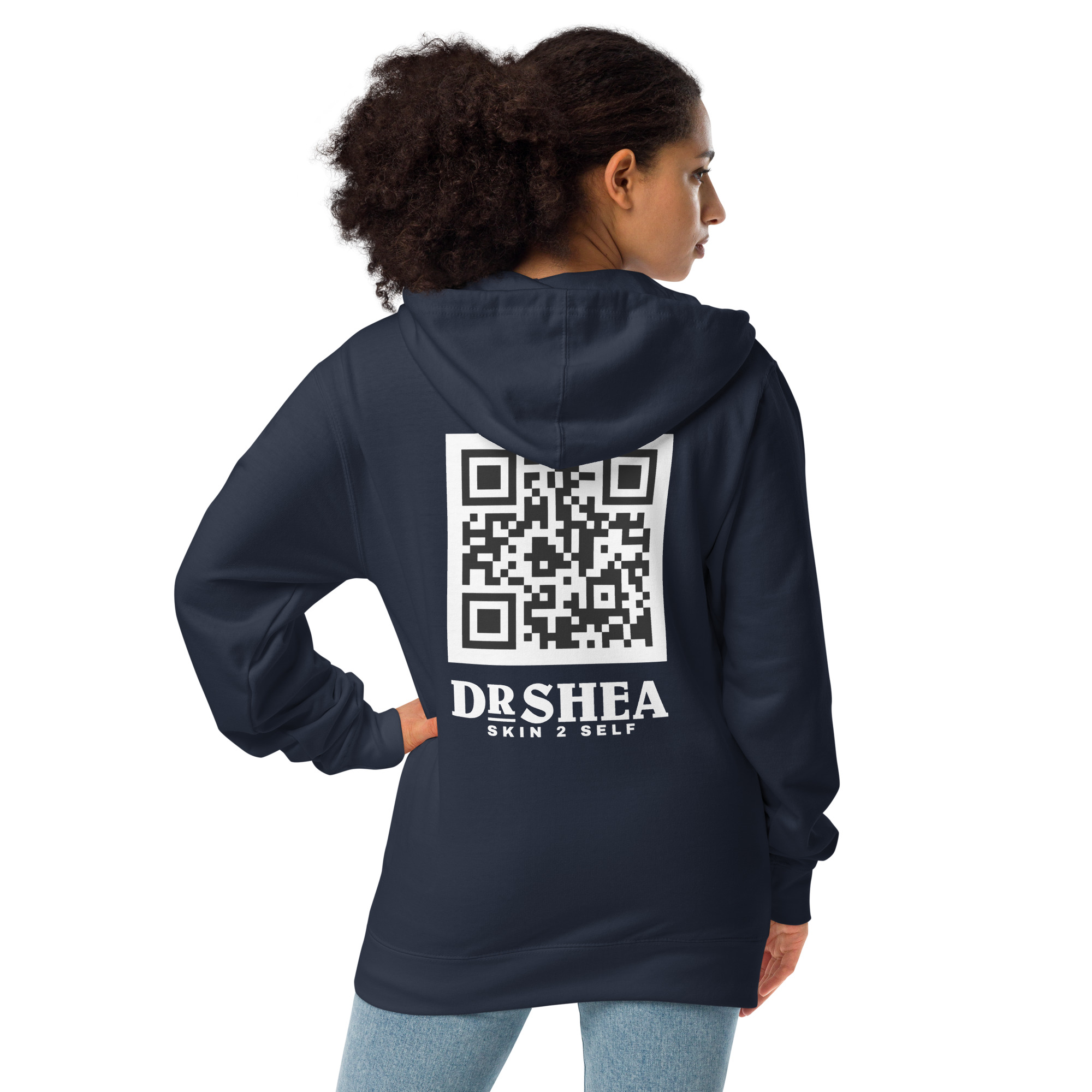 Unisex fleece zip up hoodie - Image 8